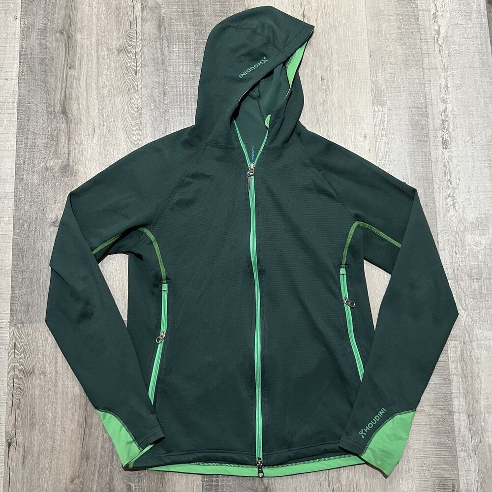 Houdini Mid Base Power Houdi Green Stretch Womens Sweden Outdoor Jacket Medium